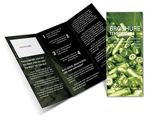 Bullets War Brochures templates