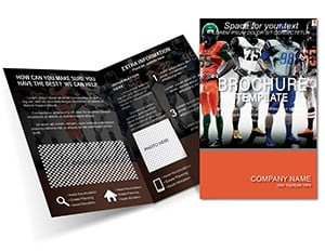 American football players Brochures template