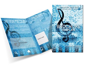 Note music player Brochures templates