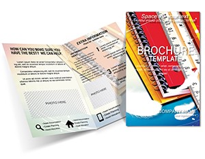Teacher Textbooks School Brochures design template