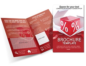 Box With Percentage Discounts Brochures templates