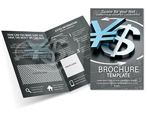 US Dollar and Japanese Yen Brochures templates