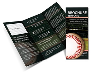 Game field Baseball Brochures templates