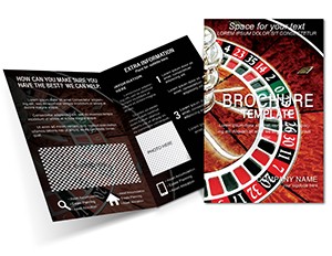 Roulette Casino Brochures templates