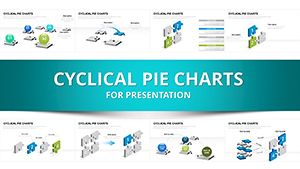 3D Puzzles and Spheres Keynote chart template