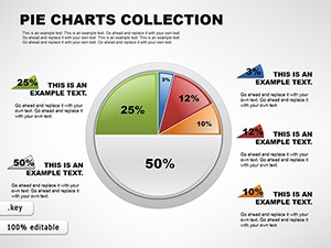 Pie Collection Keynote Charts Template for Presentation
