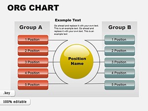 Org Management Structure Keynote charts templates
