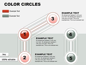 Infographic Color Circles Keynote charts templates for presentation