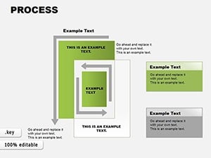 Process Square Keynote charts template