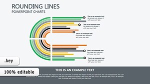 Rounding Lines Keynote charts templates