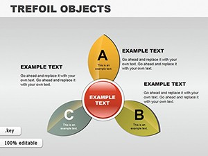 Trefoil Objects Keynote Charts - Professional Presentation Templates