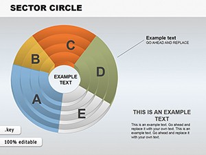 Sector Circle Keynote Chart template