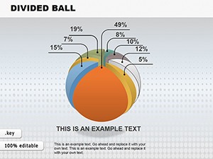 Power of Divided Ball Keynote Charts - Download Infographics Presentation