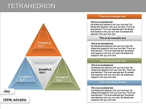 Tetrahedron Keynote Charts Template - Download Presentation