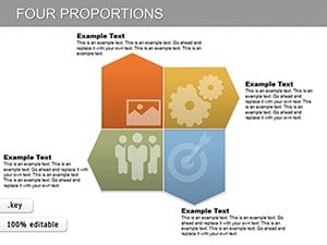 Four Proportions Keynote chart template