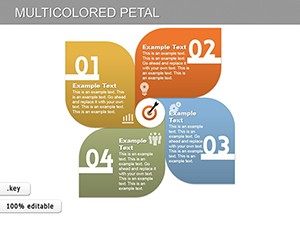 Multicolored Petal Keynote charts