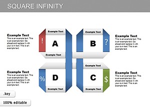 Square Infinity Keynote Charts | Download Presentation Template