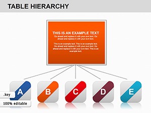 Table Hierarchy Keynote Charts Template | Download Infographic