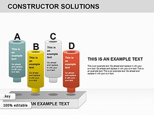 Professional Constructor Solutions Keynote Charts Presentation Template for Download