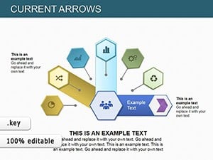 Arrow Flow Keynote charts Template