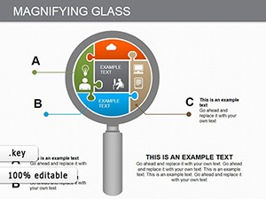 Magnifying Glass Keynote chart template