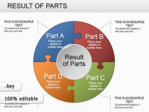 Pie Data Keynote chart Template