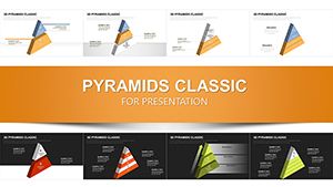 3D Pyramids charts for Keynote presentation