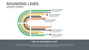 Infographic Line Confidence Keynote charts template for presentation