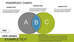 Venn Keynote Charts - Download Editable Infographic Presentation