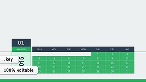 Calendar Professional Keynote charts