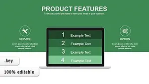 Presentation Product Features Keynote charts, Infographic Product Features charts