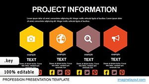 Project Information Animation Keynote charts templates