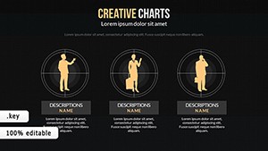Creative Dark Color Keynote charts templates