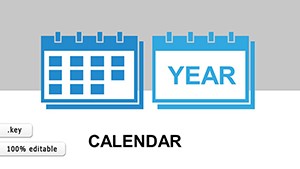 Calendar Keynote Templates - Editable Charts with Animations & Icons