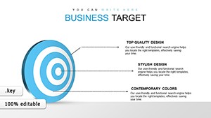 Free Business Target Keynote charts template