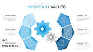 Panel Circle Segment Keynote Charts Template - Download
