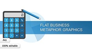 Flat Business Metaphor Graphics Keynote charts