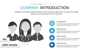 Company Introduction Keynote Charts Template