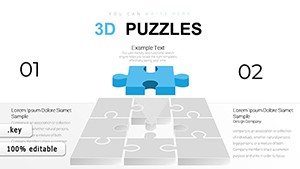 3D puzzles Charts in Keynote presentation