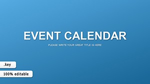 Event Calendar Keynote charts