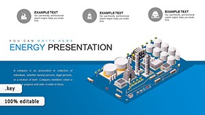 Energy Power Company Keynote charts template