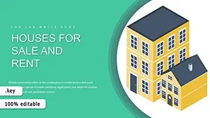 Houses for Sale and Rent Keynote Charts | Download Infographic Presentation Template