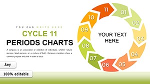 Cycle - 11 Periods Keynote charts for presentation