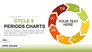 Cycle Charts - 8 Periods Cycle Keynote charts