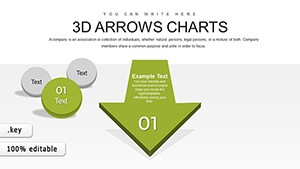 3D Arrows Effective Keynote Charts Presentation