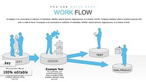 Work Flow Keynote Charts Template