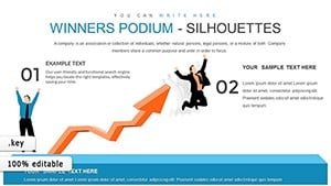 Winners Podium Silhouettes Keynote chart