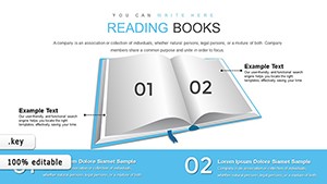 Reading Books Keynote Charts - Download Infographic Presentation Templates