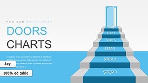Step by Step 3D Stairs Keynote chart template