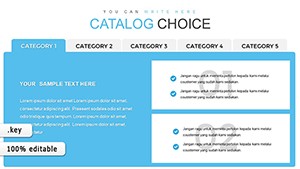 Catalog Design Keynote chart template